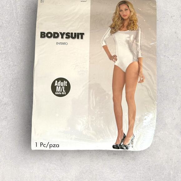 Womens Suit Yourself White Bodysuit | Size M/L | NWTs - Picture 1 of 3